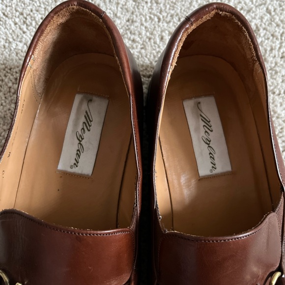 Mezlan Horsebit Brown Leather Loafers Sz 10W - Picture 4 of 12
